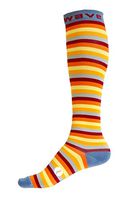 Compression Socks Women & Men 20-30mmhg by Wave (Sunny Stripes, L/XL)
