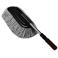 Car Duster Vehicle Interior and Exterior Cleaning Kit Multipurpose Microfiber Wash Brush Extendable Handle for Car, Bike, RV, Boats or Home