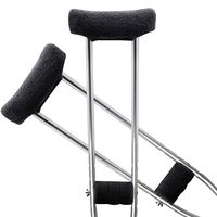 TOMMHANES AMISGUOER Crutch Underarm Pads Crutch Pads Crutch Hand Grip Covers Crutch Cover Washable OneSize (2 Armpit, 2 Hand Cushion) (CP08B)