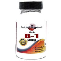 B-1 Vitamin 500mg * 200 Capsules 100% Natural - by EarhNaturalSupplements