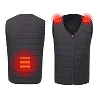 Men's Sleeveless Cotton Jacket Jacket,Clearance!! Males Zipper Vest Smart USB Soulder Back Electric Heating Warm Breathable Coat