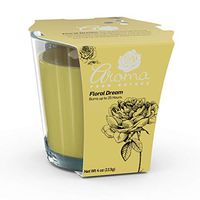 Aroma From Nature Floral Dream 4 oz AireCare Scented Candle - 1 Pack - Aromatherapy Candles - Home Fragrance - Apothecary Glass With Single Wick