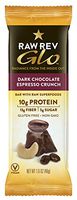 Raw Rev Glo Protein Bars, Dark Chocolate Espresso Crunch, 1.6 Ounce (Pack of 12)