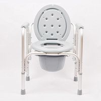 Commode Chair Hmhope Adjustable Height Aluminum Alloy Multi-Purpose Anti-Slip Foot Mat Lightweight Elder Product