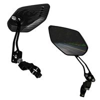 ORFORD Bike Mirrors for Handlebars 2PCS Bicycle Mirror Bar End, 360 Degree Adjustable Dirt Bike Bicycle Mirrors Flexible for Mountain Bike, Road Bike, Electric Bike（1 Pair）