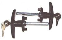 Bauer Products (T-311 Black Sets) Blind Mount Locking T-Handle, (Pack of 2)