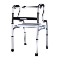 Folding Walker for Obese Old People, Lightweight Walking Frame, Disabled Walker, Walker with Armrest Support Pad, Suitable for People with Reduced Mobility, Disabled