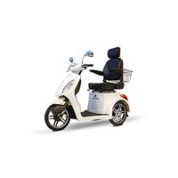 3-Wheel Scooter with Electromagnetic Brakes in White