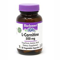 Bluebonnet L-Carnitine 500 Mg Vitamin Capsules, 30Count