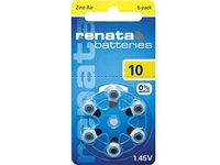 30 x Size 10 (ZA10) Renata Hearing Aid Batteries