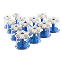 Massage Tools Back Massagers Vacuum Cupping, Rotating Cupping Household Portable Cupping Chinese Traditional Cupping Vacuum Magnetic Cupping (12 cans) (Color : Blue, Size : 31923cm)