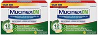 CEQHFBKB DM 12 Hour Maximum Strength Expectorant & Cough Suppressant Tablets, 42ct, 1200mg Guaifenesin, 60mg Dextromethorphan with Extended Relief, 2 Pack