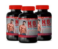 Men Stamina Enhancement Pill - N.O. - Nitric Oxide Muscle Pump - Premium Nitro Complex - Nitric Oxide Enhancement - 3 Bottles 270 Capsules