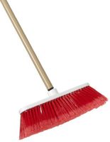 Zephyr 34060 Zip Sweep Plastic Soft Tip Broom with Plastic Handle, 12" Head Width, 52" Overall Length Metal (Case of 12)