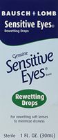 Bausch & Lomb Sensitive Eyes Rewetting Drops, 3 Count