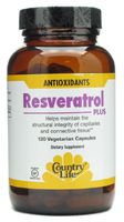 COUNTRY LIFE SPO Resveratrol Plus, 120 CT