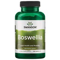Swanson Boswellia Joint Flexibility Movement Support Ayurvedic Herb (boswellia serrata resin) 400 mg per Capsule 800 mg per Serving 100 Count