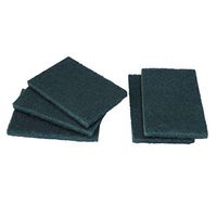 uxcell 5pcs Scouring Pad Non-Scratch Scouring Sponge Scrub Pads 6"x4" For Scouring Kitchen, Dishwashing, Dark Green