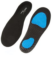 WellBeing Pro Micro Bubble Impact Zone Orthotic Insoles With Arch Support 4/5.5 Black