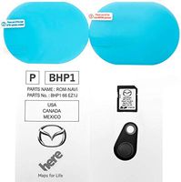 Latest 2019 Navigation SD Card 2019 2018 2017 Version BHP166EZ1J for Mazda 3 6 CX-3 CX-5 CX-9 GPS Chip Map with Anti Fog Car Rearview Mirror Film Pack of 2 and Key Anti-Lost