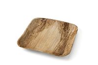 Leafware Square Plates (25 Pack), 10", Natural