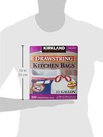Kirkland Signature? 13 Gallon White Drawstring Kitchen Bag 200 Count