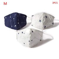 Horenme 3Pcs Ḱiḍѕ Three-Dimensional Printing Βaḃy Αḍụlṫ Pure Cotton 5 Ĺayѐṙ Мọụṫḣ Ϲọѵѐṙ