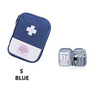 King&Pig Portable Empty First Aid Bag Kit Pouch Home Office Medical Emergency Travel Rescue Case Bag Medical Package (Blue, S)