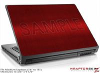 Medium Laptop Skin - Brushed Metal Red