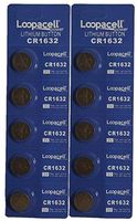 LOOPACELL 10 Pack CR1632 3V Lithium Battery CR 1632 New