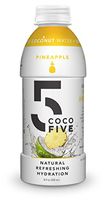 COCO5 Clean Sports Hydration Pineapple Flavor | 100% Natural | 50% Less Sugar | Nothing Artificial | Non-GMO | Gluten Free | Developed by Pro Trainers for Pro Athletes | 16.9 OZ (Pack - 12)