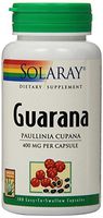 Solaray Guarana 400 | Caffeine Supplement | Healthy Energy, Focus, Memory and Metabolism Support | 50 Serv | 100 VegCaps