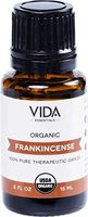 Frankincense USDA Certified Organic Essential Oil, 15 ml (0.5 fl oz), 100% Pure, Undiluted, Best Therapeutic Grade