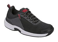 Orthofeet Proven Foot and Heel Pain Relief. Extended Widths. Best Orthopedic, Plantar Fasciitis, Diabetic Men’s Walking Shoes, Tacoma Black/Grey