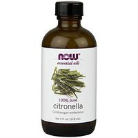 NOW Essential Oils, Citronella Oil, Freshening Aromatherapy Scent, Steam Distilled, 100% Pure, Vegan, 4-Ounce