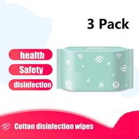SHKY Disinfection Wipes,Alcohol-Free Unscented Wet Wipes,20 Wipes/Pack Tissue,Hand Health Care for Before/After Eating(3 Pack)