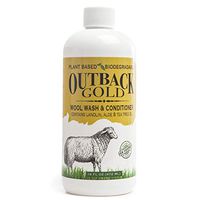 Outback Gold Wool Wash, 16 Ounce, Natural Plant Based Mild Liquid Soap, Cleans and Conditions Sheepskin, Wool and More, with Lanolin, Tea Tree Oil, Aloe, Coconut Oil, Scented with Pure Essential Oils