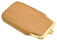 Eelskin Cigarette and Lighter Holder Case for Women (Tan)