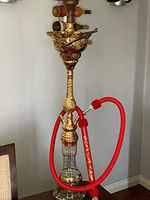 Khalil Mamoon KM Hookah 33" Hookah Chiller Authentic Sadaf (Colors May Vary)