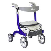 Drive Nitro DLX Euro Style Rollator Rolling Walker, Sleek Blue, Model - RTL10266BL-HS