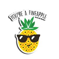Fineapple Pineapple Sticker Funny Stickers Waterbottle Sticker Tumblr Stickers Laptop Stickers Vinyl Stickers