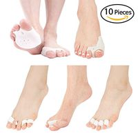 Premium Bunion Corrector Slimming Body Healthy Package Toe Ring Separator Protector Straightener Foot Pain Relief Pad 10Pcs by Medi&Story