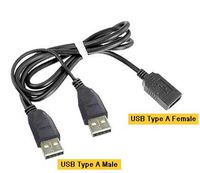 New USB 2.0 male to USB male and female splitter Cable for data and power