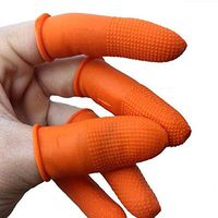 DengRen Fashion Thickening Latex Finger Gloves Finger Protector Anti Static Anti Slip Finger Cots Fingertips Protector Satisfactory Service 50 PCS
