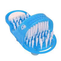 BoKa-Store - 1PCS Shower Foot Feet Cleaner Scrubber Washer Foot Massage Health Care Household Bathroom Stone Massager Slipper Blue
