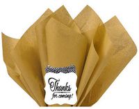 48Sheets Antique Gold 20" x 30"Large Gift Wrap & Large Flower Decoration Crafting Tissues Paper with Decorative Gift Tags