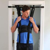 Sit and Decompress - The Ultimate Back Stretcher / Lumbar Traction - Increase your disc space by 20% instantly while in use. (Medium Harness Only)
