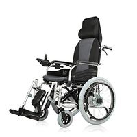 Electric Wheelchair, Electric Manual 2 in 1 Power Transport Wheelchair Chair (Lead Acid Battery: 20A 24V), Electric Wheelchairs for Adults Elderly, Rollator Walker with Seat