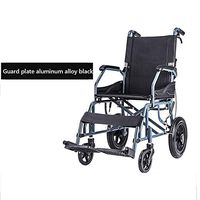 Wheelchair Medical Equipment Thick Aluminum, Folding/Lightweight/Hand Push/Elderly Portable/Travel/Scooter/Disabled, Lightweight 100KG Wide for Adults ELD