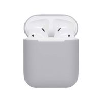 ❤️MChoice❤️Soft Silicone Shock Proof Protective Cover Case for Apple for AirPods Earphones (Gray)